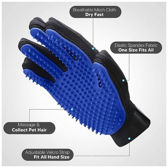 Pet Grooming Gloves 🧤 - Picture 3 of 11
